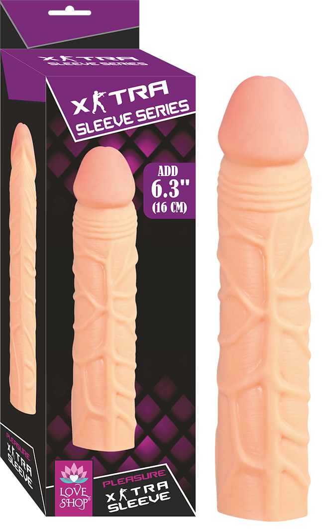 Realisttik Silikon 5 Cm Tepe Dolgulu Penis Kılıfı 