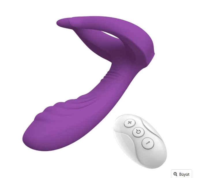 REAM Kablosuz Kumandalı Çiftlere Özel Penis Ve Penis Halkası Vajina Göğüs Ucu Masaj Vibratörü