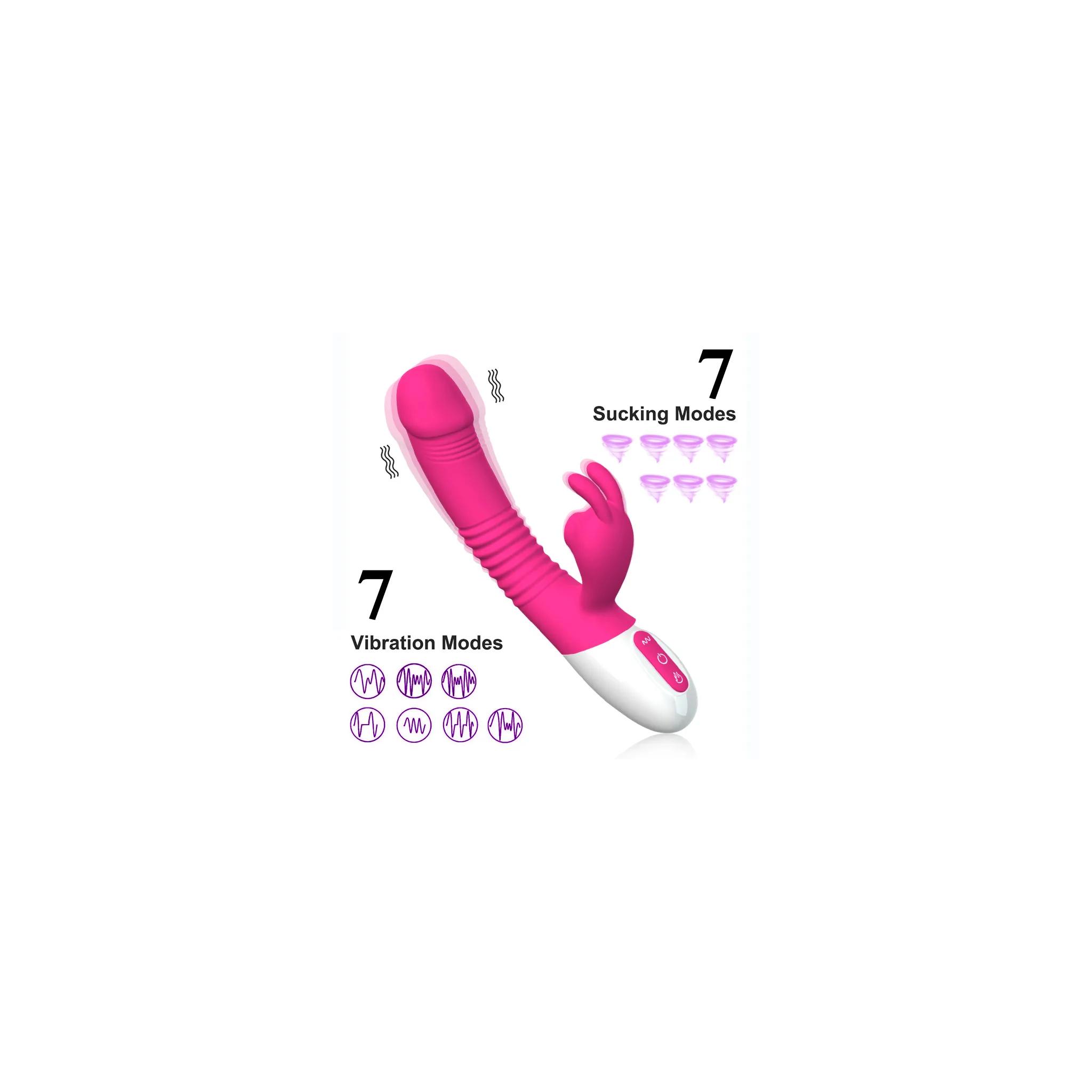 A2 Şarjlı Akıllı Isıtmalı Güçlü Titreşimli G-Spot Klitoris Emiş Uyarıcı Penis  Vibratör