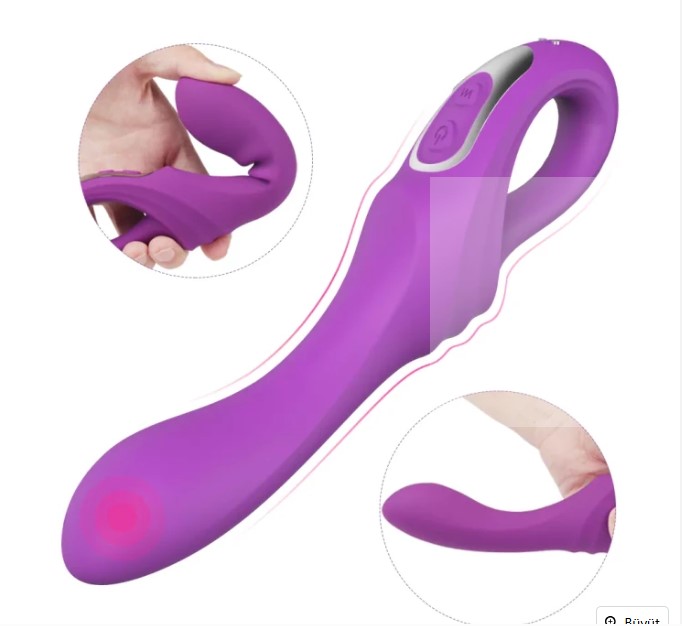 DAGGER ÇİFT KATMANLI BÜKÜLEBİLİR GÜÇLÜ TİTREŞİMLİ SU GECİRMEZ UYARICI VİBRATÖR