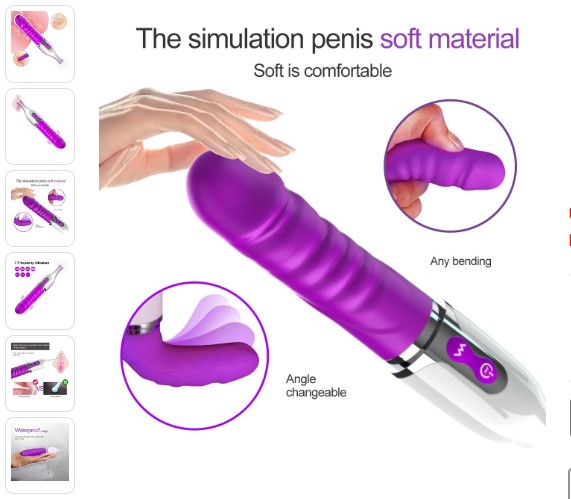 CA - Şarjlı Yeni Nesil Ultra Güçlü Titreşimli Klitoris Uyarıcı Çift Taraflı Kullanılabilir G-Spot 2 in 1 Yapay Penis Vibratör