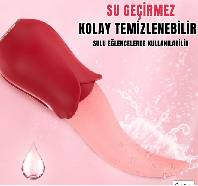 PRIME TOYS Vicky Şarjlı Klitoris Uyarıcı Titreşimli ve Hareketli Sessiz Mini Gerçekçi Dil Vibratör