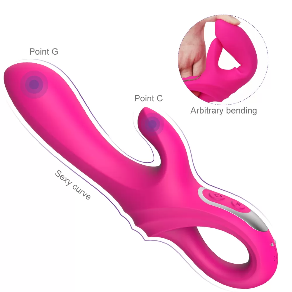 Dagger Çift Katmanlı Bükülebilir G-Noktası Uyarıcı Vibratör