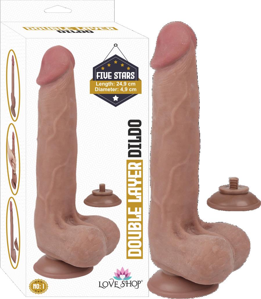 ÇİFT KATMANLI %100 GERCEKCİ PENİS 24,9 CM KIKIRDAK DOKULU NO/1