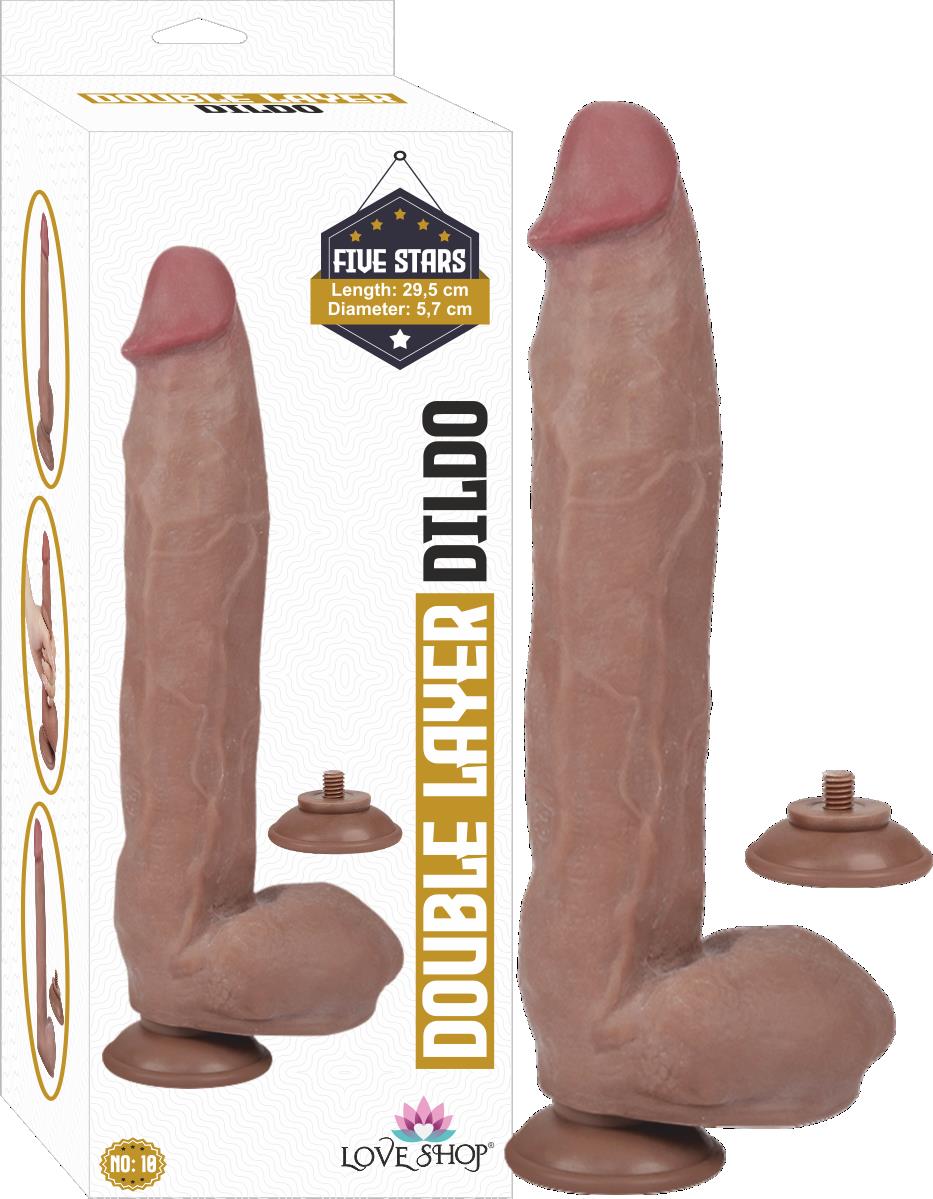 ÇİFT KATMANLI GERCEKCİ PENİS 29 CM KIKIRDAK DOKULU NO/18