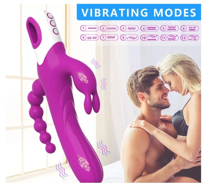 EDEN 3/1 ARADA GÜÇLÜ 3 TİTREŞİM MODELLİ VAJİNA  ANAL KİLİTORİS UYARICI VİBRATÖR 