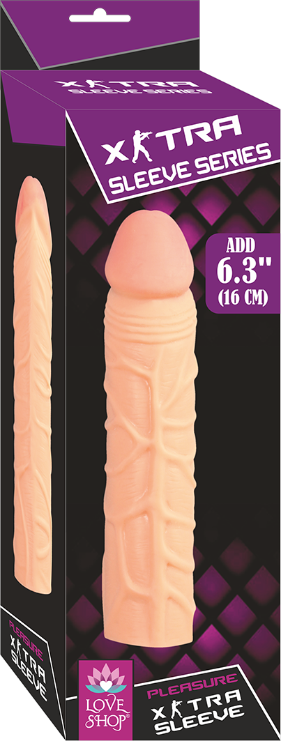 Realisttik silikon 5 Cm Tepe Dolgulu Penis Kılıfı 16 CM