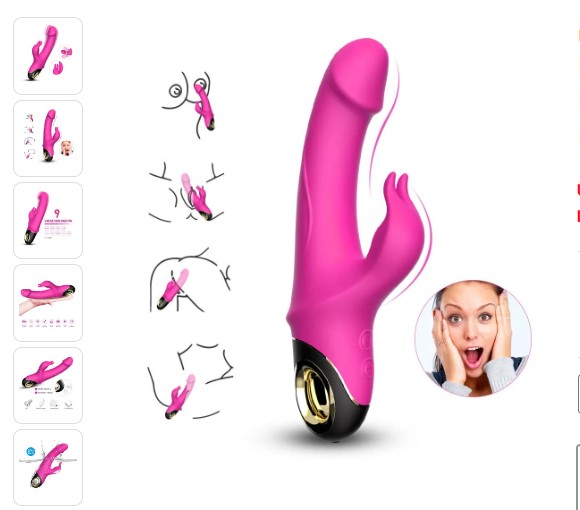 Meteror Manyetik Şarjlı Klitoris ve G Spot Uyarıcı 360° Rotasyonlu Rabbit Vibratör