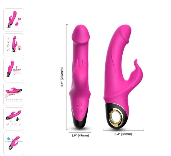 Meteror Manyetik Şarjlı Klitoris ve G Spot Uyarıcı 360° Rotasyonlu Rabbit Vibratör