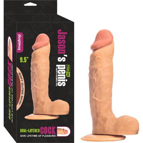 JASON  REALİSTİK PENİS 24 CM %100 GERÇEKCİ ET DOKULU VİBRATÖR