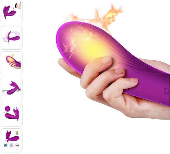 Uzaktan  Kumanda ve Ses Kontrollü Akıllı Isıtmalı G-Spot ve Klitoris Uyarıcı Giyilebilir Vibratör