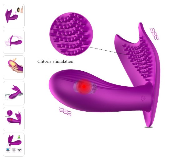 Uzaktan  Kumanda ve Ses Kontrollü Akıllı Isıtmalı G-Spot ve Klitoris Uyarıcı Giyilebilir Vibratör