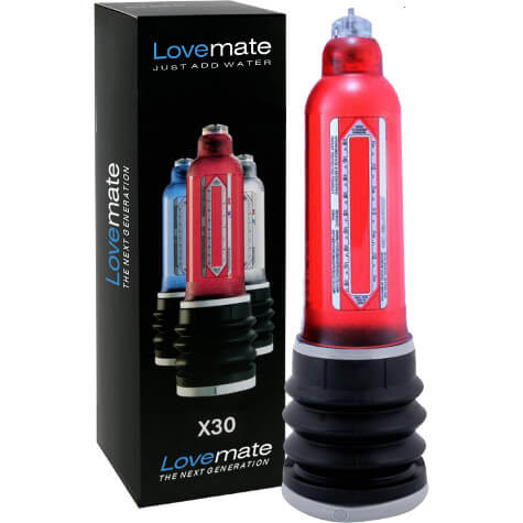 LOWE MATE OTOMATİK SU VE KURU ÇALIŞAN GÜÇLÜ PENİS POMPASI KIRMIZI