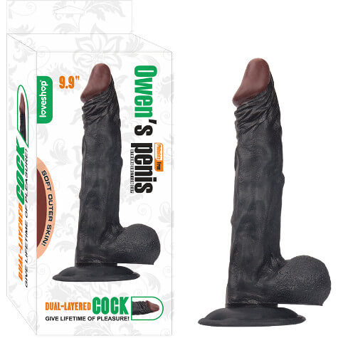 REALİSTİK SİYAH RENK PENİS % 100 GERCEKÇİ SİLİKON MODEL 24 CM UZUNLUK OWENS 