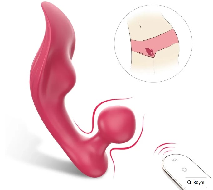 CHOMPTER GİYİLEBİLİR UZAKTAN KUMANDALİ KLİTORİS UYARICI LÜX VİBRATÖR 