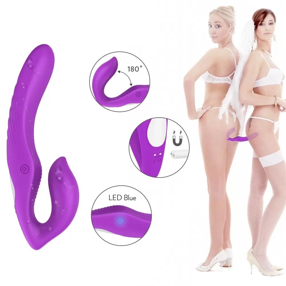 NAMI Çift Titreşim 9*9  Motorlu Strapless Çift Taraflı Giyilebilir Vibratör 