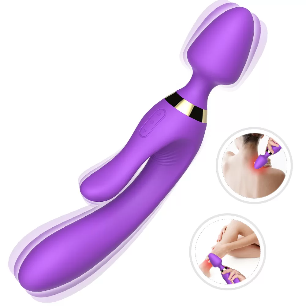 WOWYES Manyetik Şarjlı Su Geçirmez Titreşimli  Dildo Vibratör ve Massager 3 in 1 Arada 