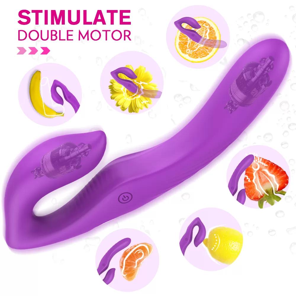 NAMI Çift Titreşim 9*9  Motorlu Strapless Çift Taraflı Giyilebilir Vibratör 
