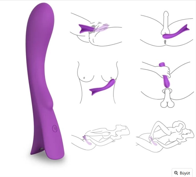 TOPS ANAL İÇİN TASARLANMIŞ KADİFE SİLİKON PÜRÜSÜZ VİBRATÖR 