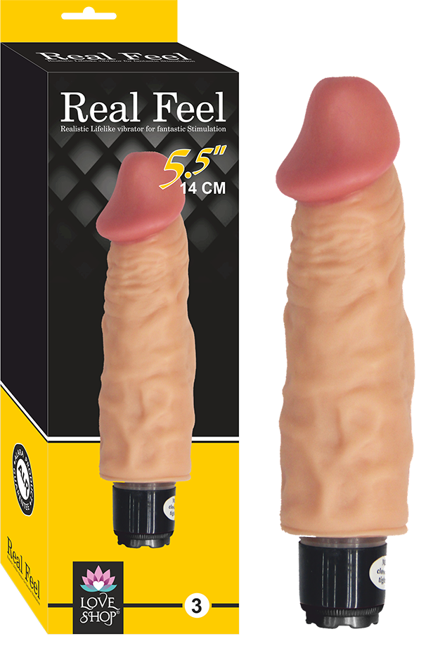 REEL FEEL ET DOKULU TİTREŞİMLİ TEN VİBRATÖR 14 CM