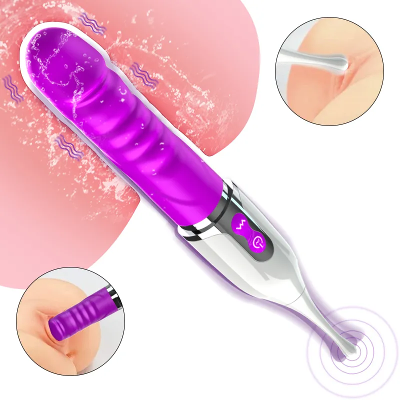 Diş Fırcası Görünümlü  Şarjlı Yeni Nesil Ultra Güçlü Titreşimli Klitoris Uyarıcı Çift Taraflı Kullanılabilir G-Spot 2 in 1 Penis Vibratör