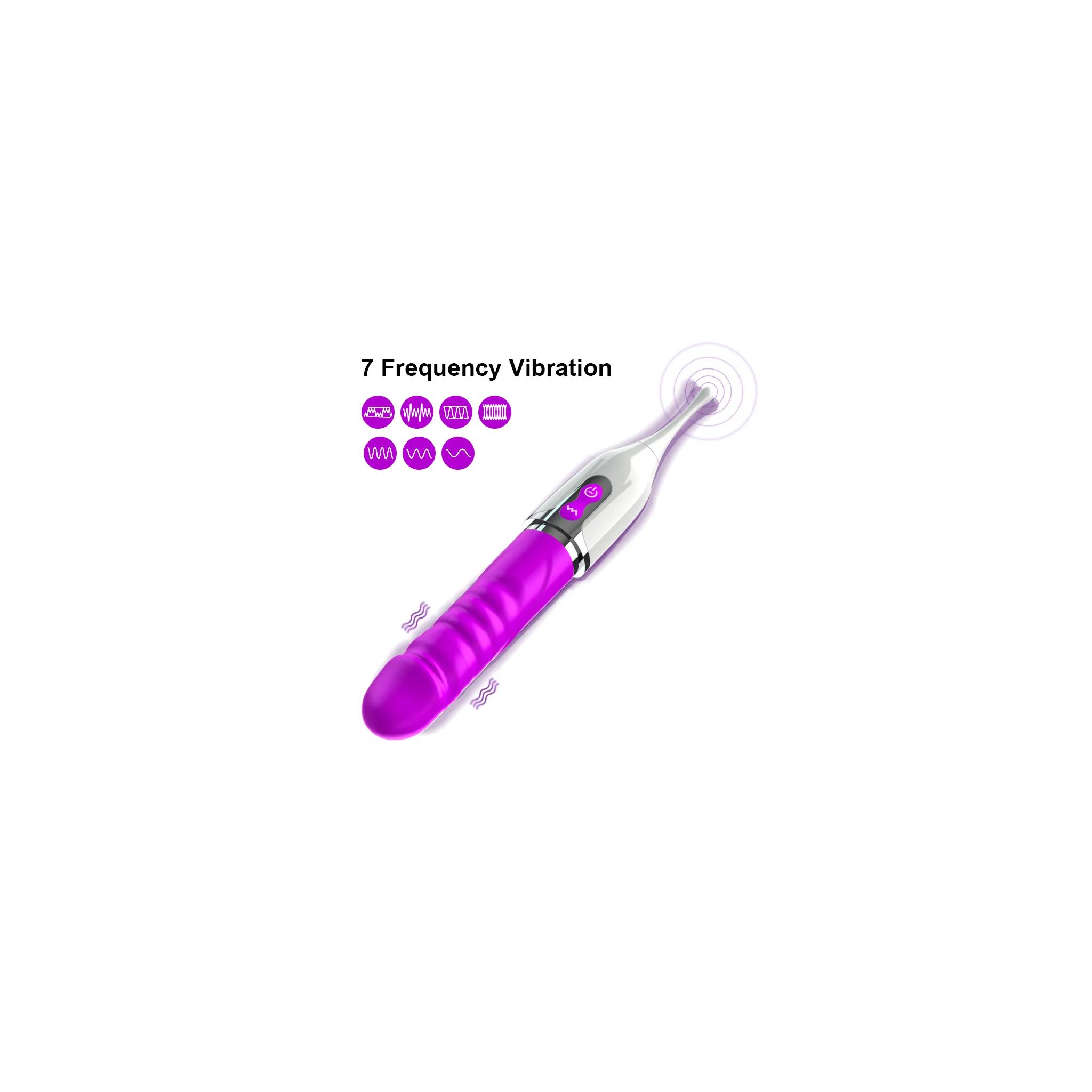 Diş Fırcası Görünümlü  Şarjlı Yeni Nesil Ultra Güçlü Titreşimli Klitoris Uyarıcı Çift Taraflı Kullanılabilir G-Spot 2 in 1 Penis Vibratör