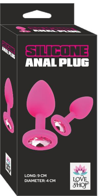 KADİFE SİLİKON ANAL PLUĞ PEMBE RENK KÜÇÜK BOY 