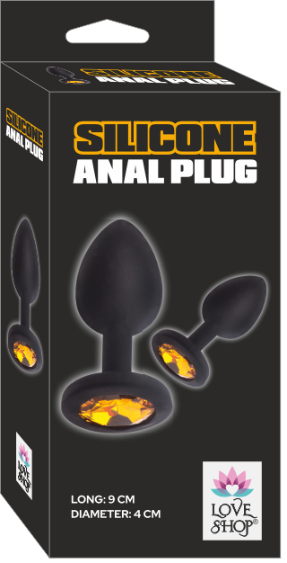 SİYAH KADİFE SİLİKON ANAL PLUĞ ( MEDİUM )