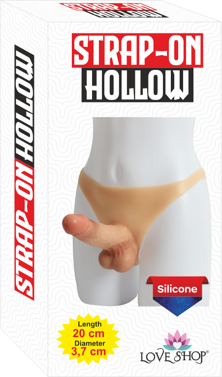 GİYİLEBİLİR BELDEN BAĞLAMALI SİLİKON KİLOT REALİSTİK PENİS STRAP-ON  İÇİ BOŞ MODEL 20 CM 