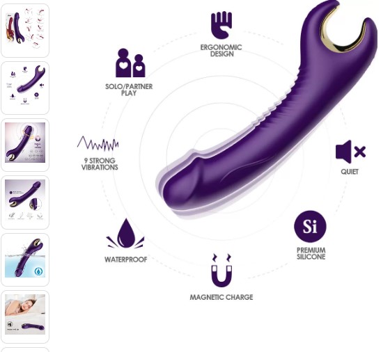 Tornado 360° Dönebilen Su Geçirmez G Nokta Uyarıcı Isıtmalı Vibratör Dildo 