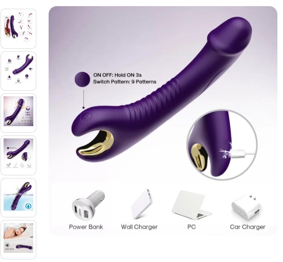 Tornado 360° Dönebilen Su Geçirmez G Nokta Uyarıcı Isıtmalı Vibratör Dildo 