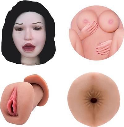 VİCTORİA SİYAH SAÇLI  ŞİŞME MANKEN 3 İŞLEVLİ 175 CM 