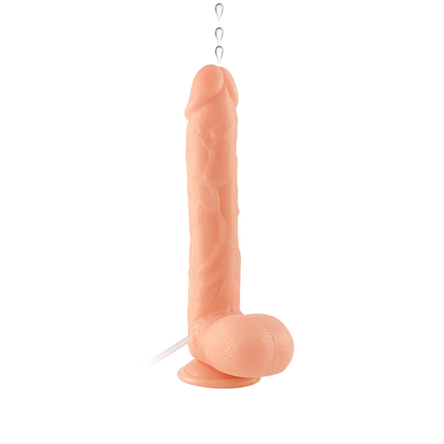 Realistik Silikon Boşalan Gerçekçi Dildo – 23 cm