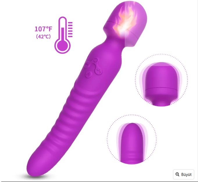 PRIME TOYS CHOBE 3 MOTORLU ISITMALI MASAJ ALETİ VİBRATÖR KLİTORİS VE G NOKTASI UYARICI 9 FARKLI TİTREŞİM MODU