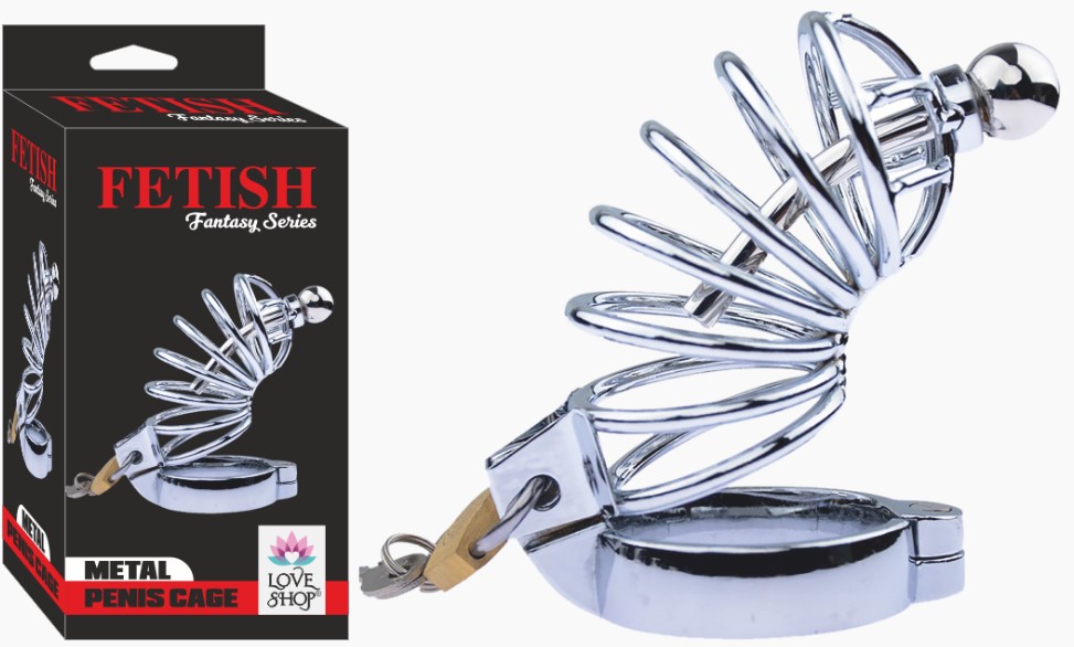 METAL KİLİTLİ PENİS KAFESİ